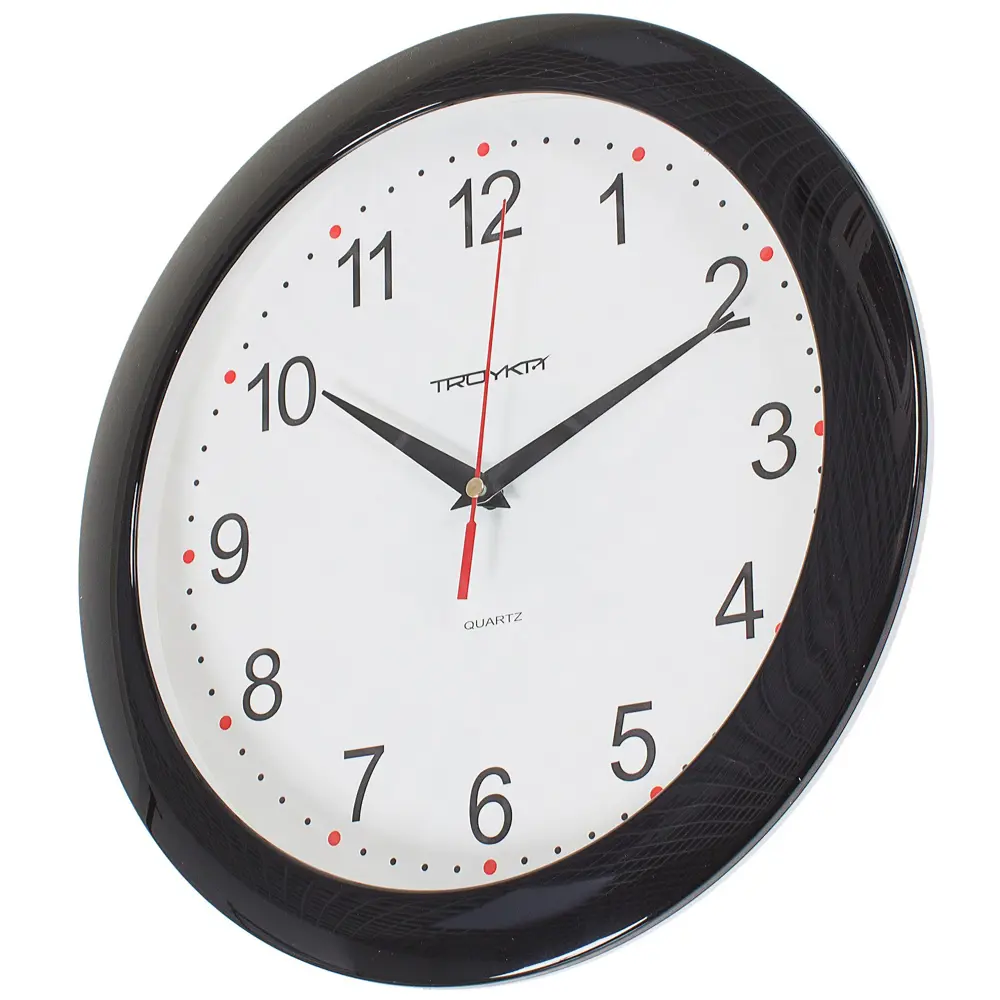 Часы настенные круглые цвет черный диаметр 29 см TROYKATIME NEO-CLASSIC STLM-2156272 - Вид №1