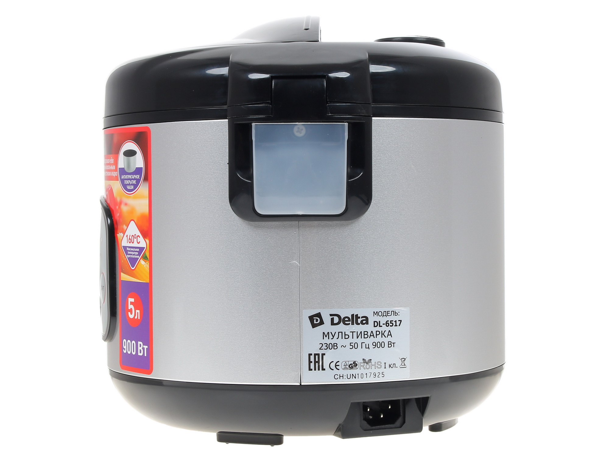 8100024 Мультиварка DELTA DL-6517 черный STDN-0140441 - Вид №4