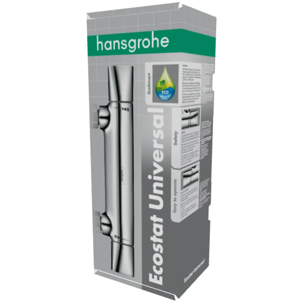 Смеситель для ванны и душа Hansgrohe Ecostat Universal с термостатом 82600611 STLM-2126771  - Вид №2
