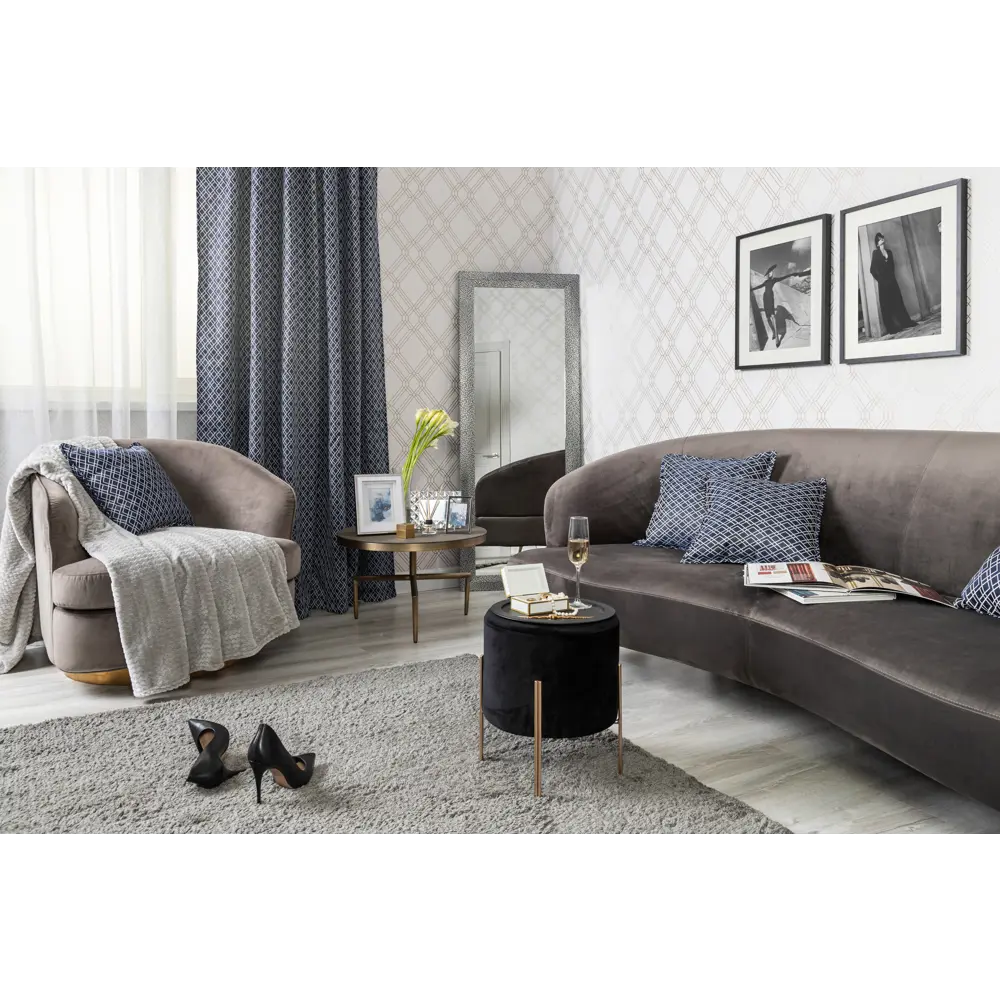 Табурет 340x400 мм цвет чёрный Atmosphera STLM-2180075 - Вид №6