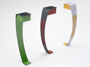 Стальная напольная пепельница для общественных мест