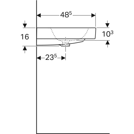 124063000 Раковина Geberit iCon Geberit  - Вид №39