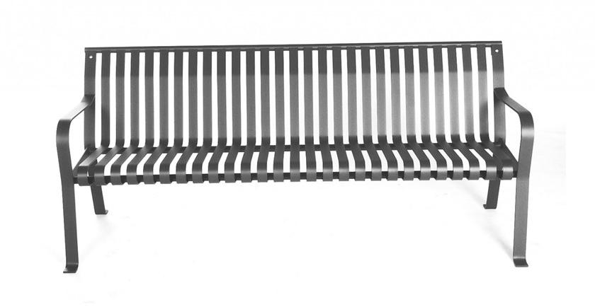 Euroform W Скамья металлическая с подлокотниками со спинкой  64m  - Вид №1