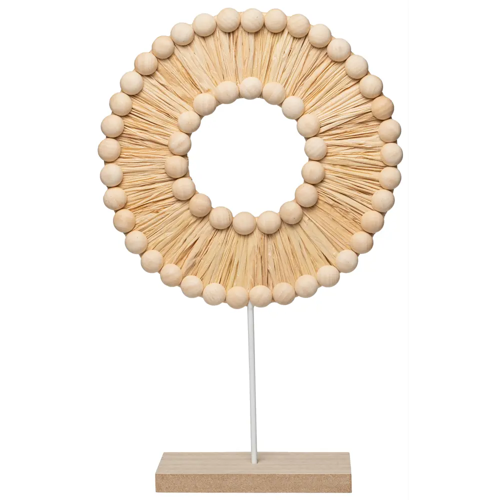 Диск декоративный бумага бежевый 27 см Santreyd STLM-2197906