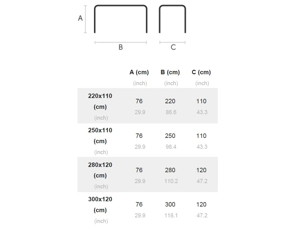 Прямоугольный стол с металлическим основанием Midj фольга ARCH-00074941 - Вид №7