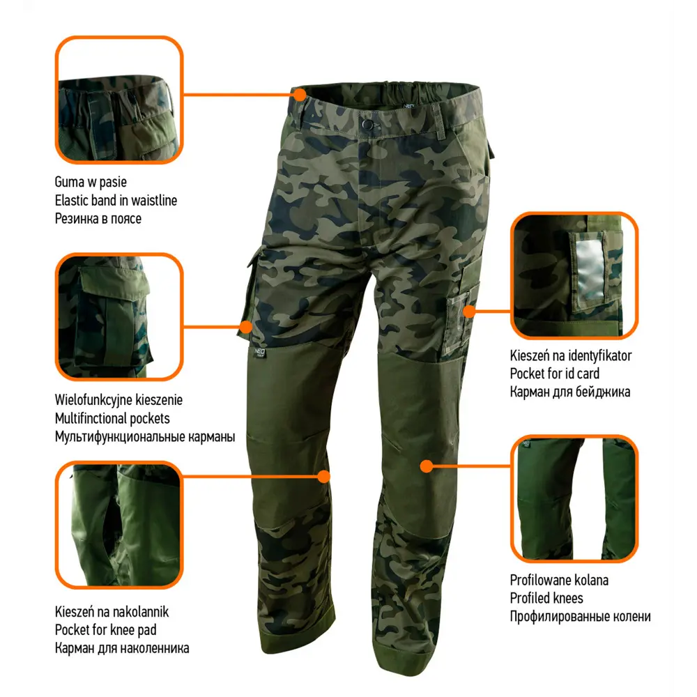 Брюки рабочие Neo 81-221-XL цвет камуфляж размер XL 82776398 STLM-2058271 Neò Camo - Вид №7