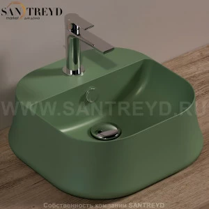 SH07MIRTOMATT Накладная раковина на столешницу  квадратная Simas Sharp