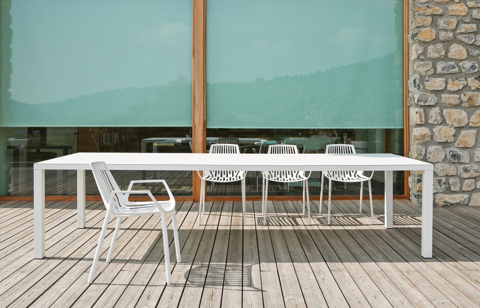 Алюминиевый штабелируемый садовый стул с подлокотниками FAST Omnia Selection ARCH-00071855 - Вид №4