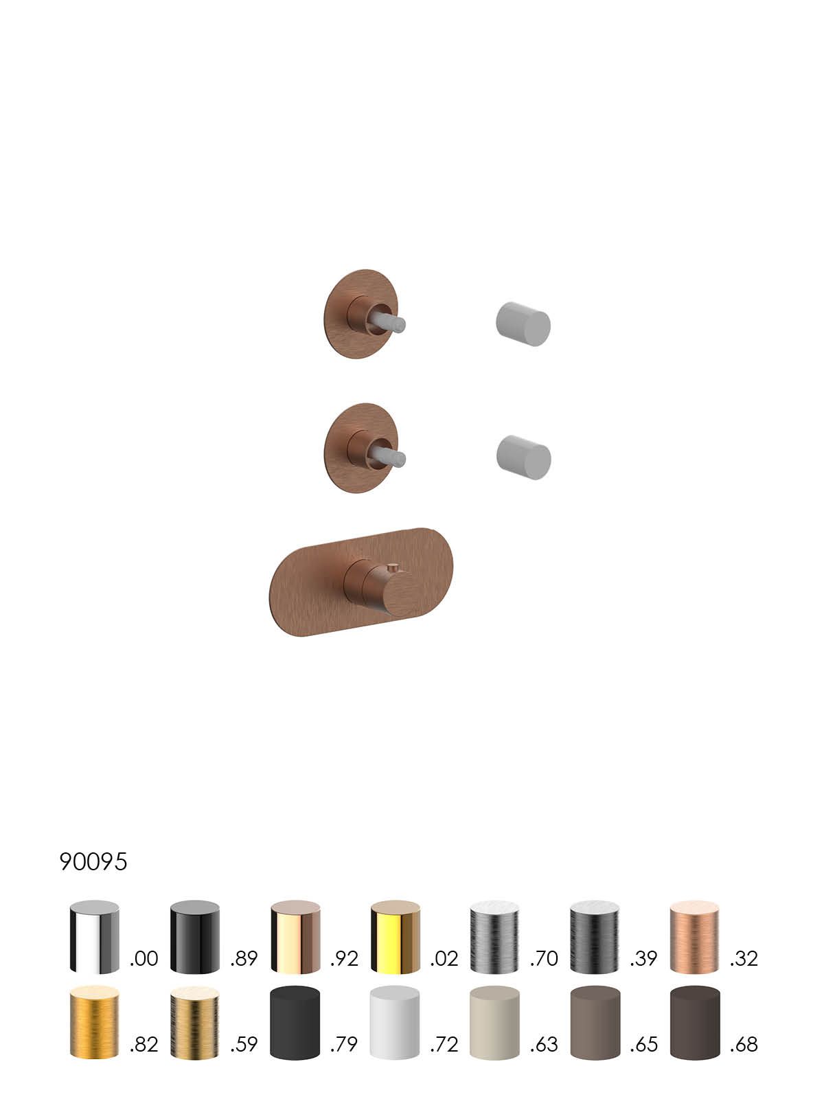 Термостатический смеситель для душа с 3 отверстиями Rubinetterie Frattini отдельная эстетика ARCH-00056277 - Вид №10