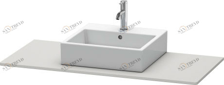 XS060F03939 Консоль XSquare #XS060F 1200 x 550 мм Скандинавский белый шелковисто-матовый лак Duravit