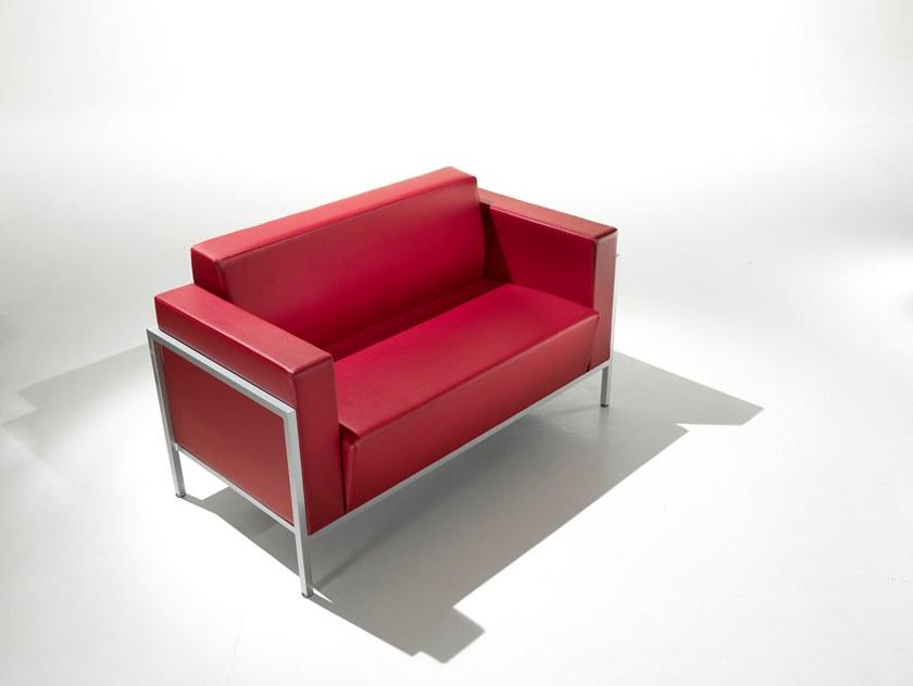 Kastel 2-х местный кожаный диван Kursal sun-id-1425009 - Вид №1