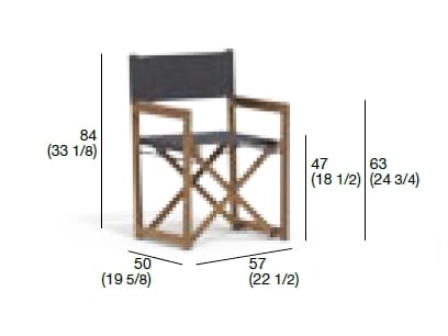 Складной садовый стул режиссера RODA ARCH-00111382 - Вид №8