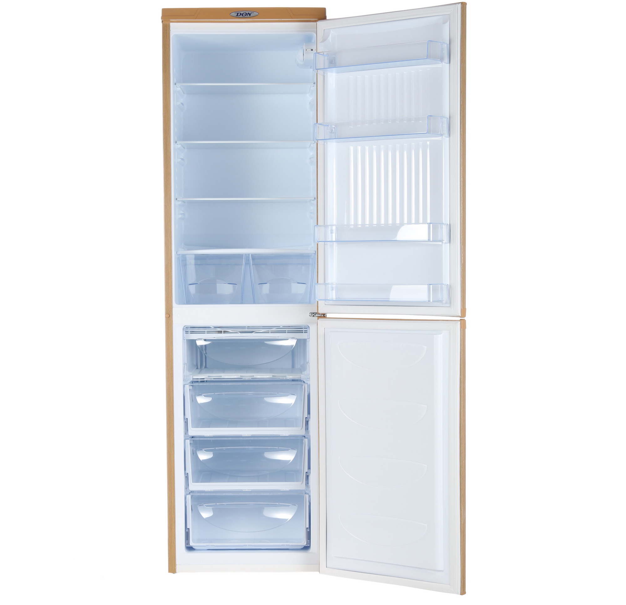 1229513 Холодильник с морозильником   DON R-297 DUB коричневый STDN-0147509 - Вид №1
