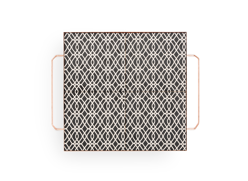 100560 Поднос квадратный Black & White 40x40 GAN Mix & Match  - Вид №2