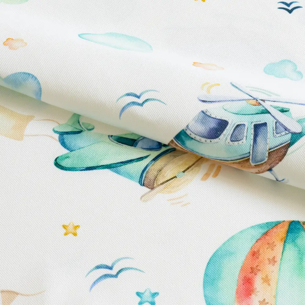 Ткань 1 м/п Самолет велюр 300 см цвет зеленый GARDEN STLM-2207107