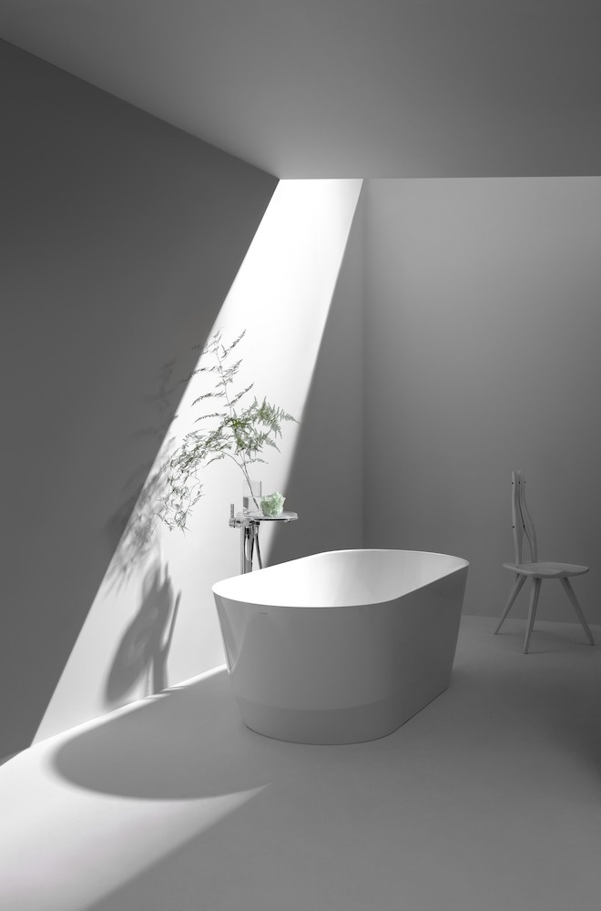 H3213310041211 Смеситель для ванны-душа напольного монтажа с душевым набором LAUFEN PRO - Вид №4