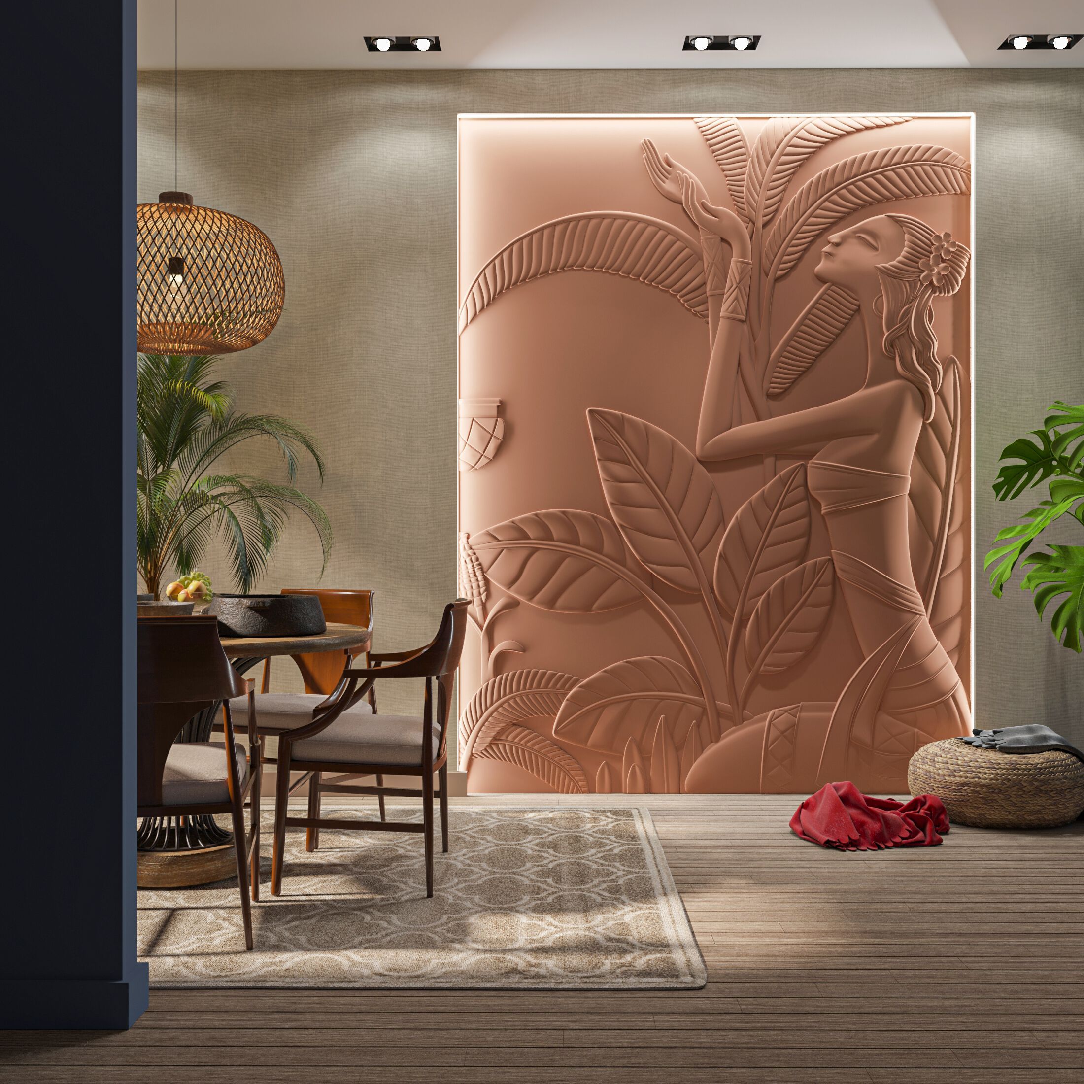 Трехмерная декоративная гипсовая панель WallDeco AURORA ARCH-00052990 - Вид №1