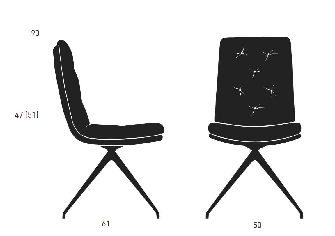 Мягкое вращающееся кресло KFF Arva Stitch ARCH-00106053 - Вид №6