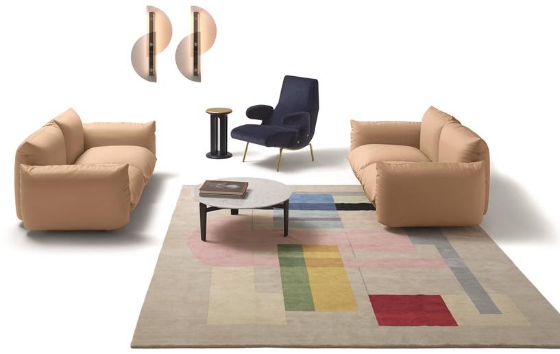 arflex 2-х местный тканевый диван со съемным чехлом Marenco sun-id-1399832 - Вид №2