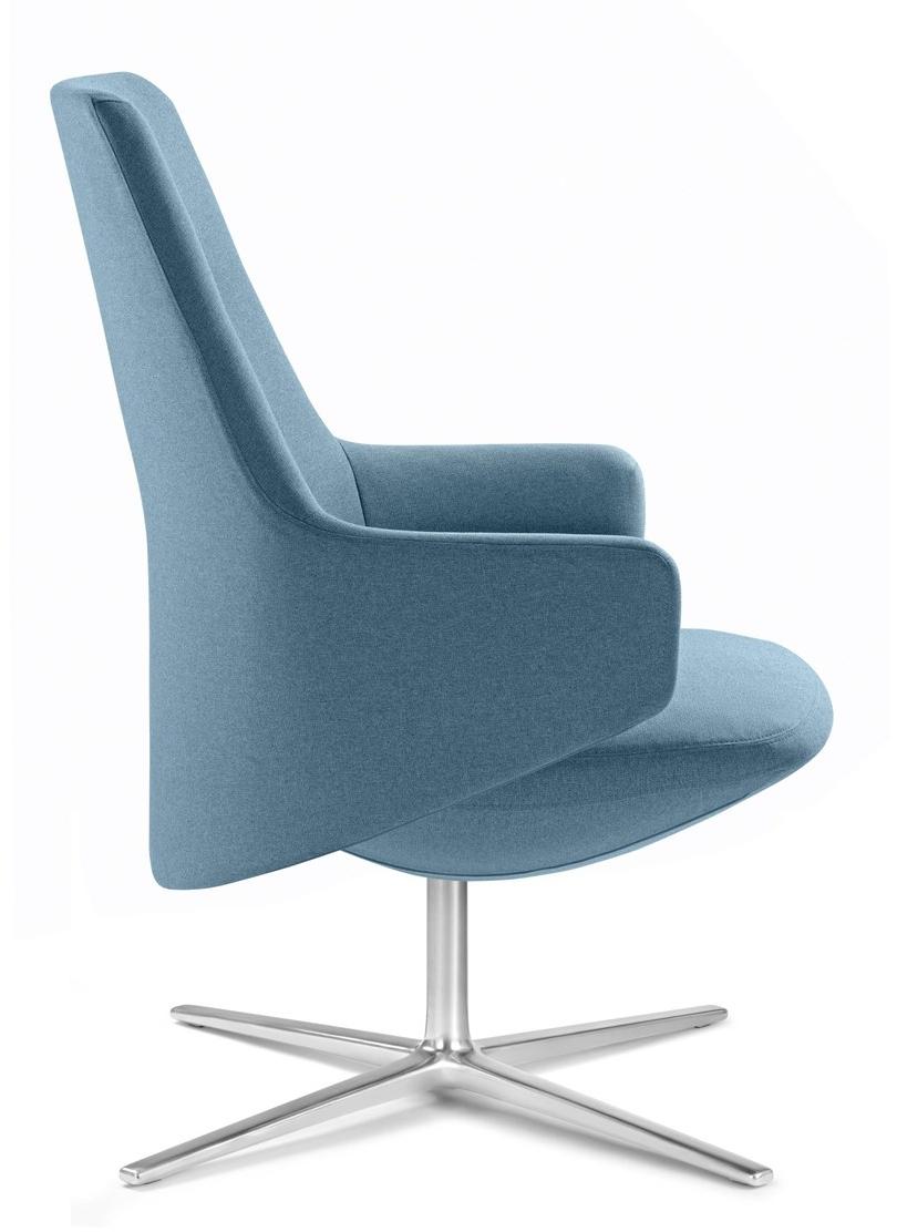 LD Seating Кресло руководителя тканевое с 4-мя спицами и подлокотниками Melody lounge L f27-n6 - Вид №2