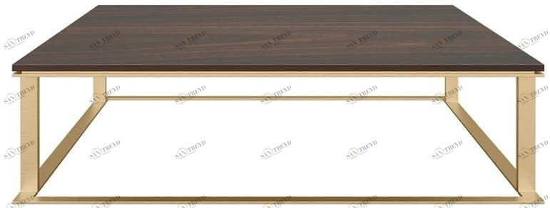 FRATO Низкий квадратный деревянный журнальный столик Brisbane Ffu080012abo 