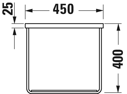 0031181000 DuraSquare Консоль металлическая подвесная **
Хром Black Matt Duravit - Вид №3