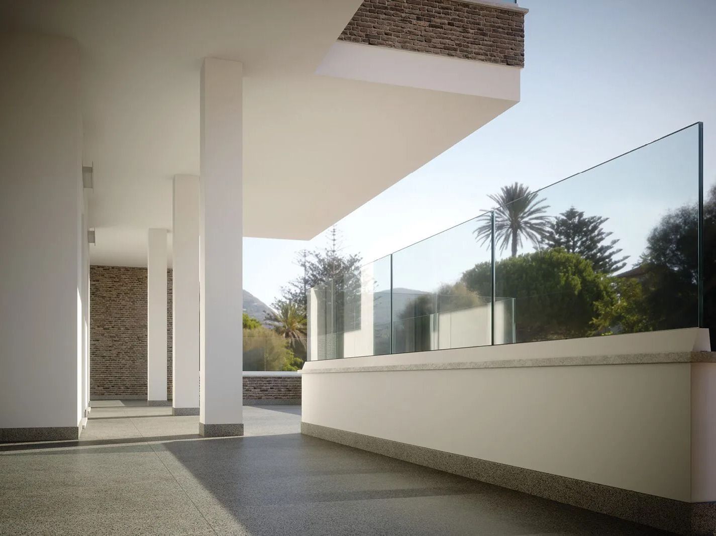 Стеклянные ограждения для стен FARAONE Нимфа ARCH-00065987 - Вид №2