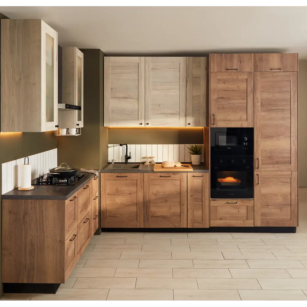 Фасад кухонный DELINIA ID Касли 32.8×102.1 см светлое дерево 86881032 STLM-0878672 - Вид №8