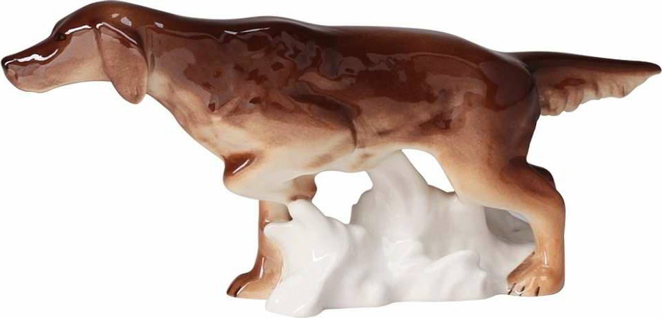 1049480 Императорский фарфоровый завод Скульптура "Ирландский сеттер" Фарфор твердый 