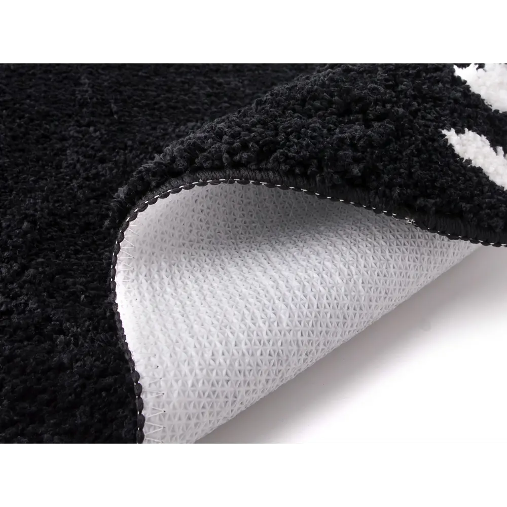 Коврик для ванной Irony цвет чёрный MOROSHKA STLM-2099601 - Вид №1