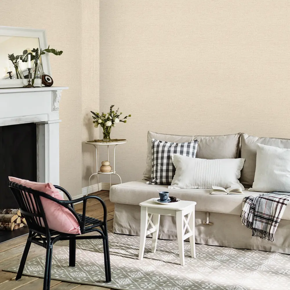 Santreyd Флизелиновые обои Бежевый кофе - элегантная классика в интерьере 82832925 STLM-0036649 - Вид №2