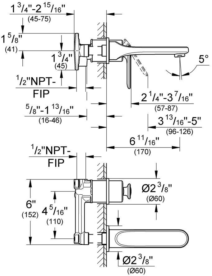 Встраиваемая часть смесителя GROHE, однорычажный (32635000) Spare Parts - Вид №5