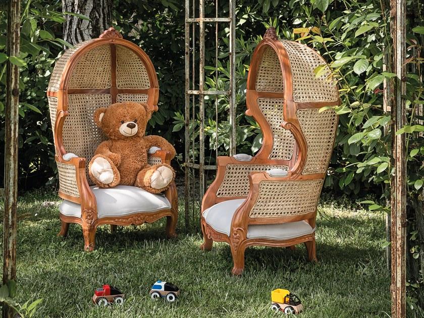 Il Giardino di Legno Садовое кресло плетеное с высокой спинкой Junior sun-id-1434664 - Вид №2