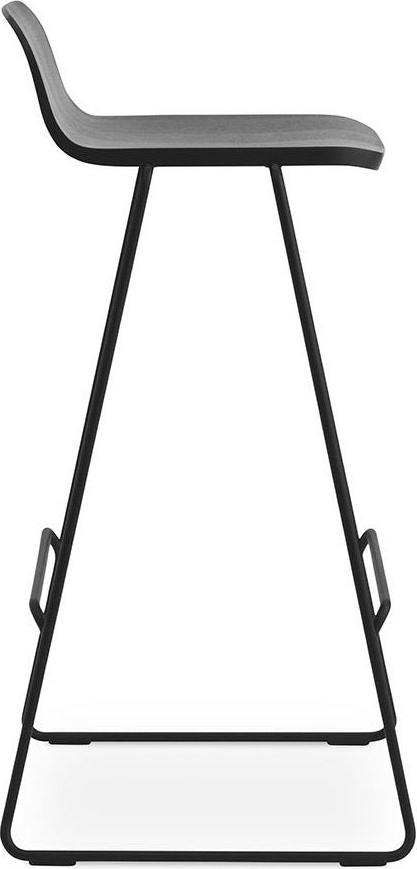 602701 Barstool w. Назад 75 см Черный / Черный Normann Copenhagen Just - Вид №2