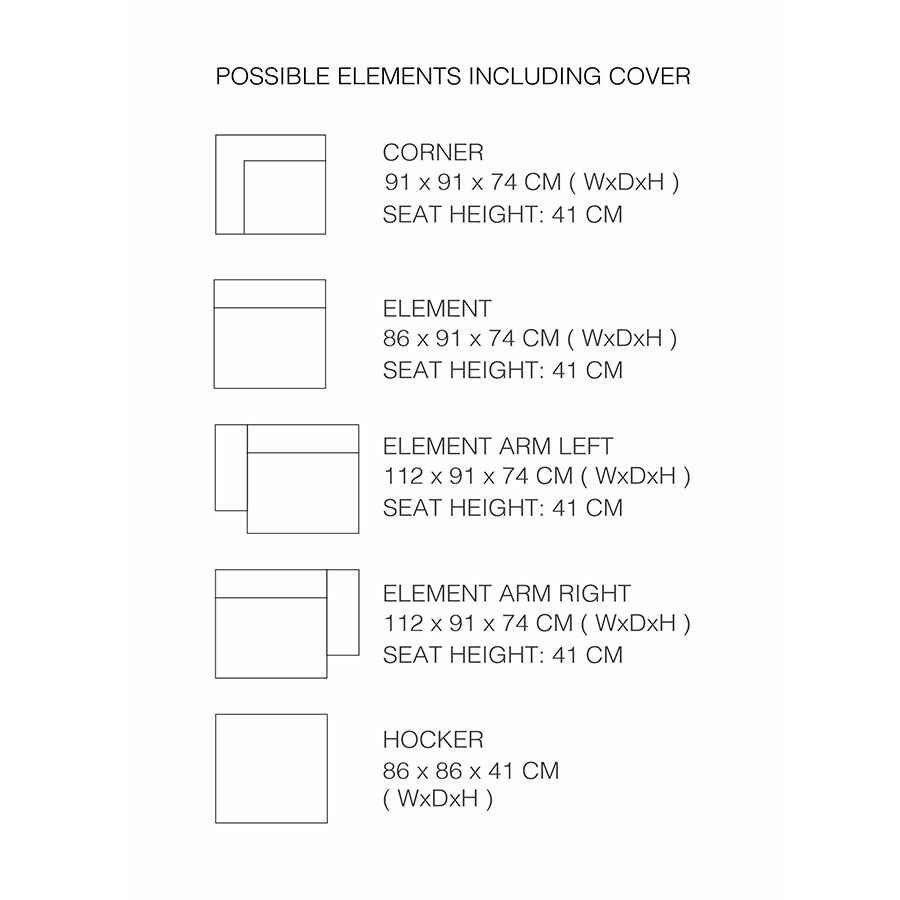 Диван James трехместный светло-серый Zuiver 3200160 - Вид №6
