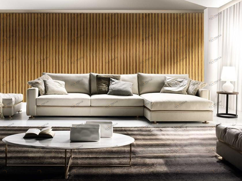 Former In Italia Модульный бархатный диван с шезлонгом Manfredi sun-id-1407833