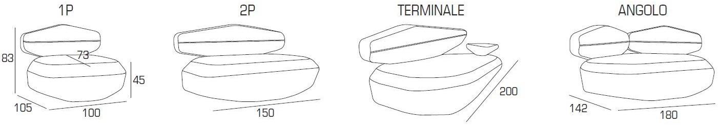 Adrenalina Модульный угловой диван из ткани Big sofa sun-id-1387424 - Вид №5