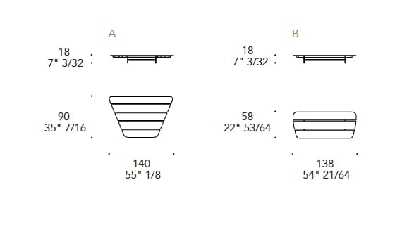 Твердый поверхностный садовый столик REFLEX знак ARCH-00027501 - Вид №3