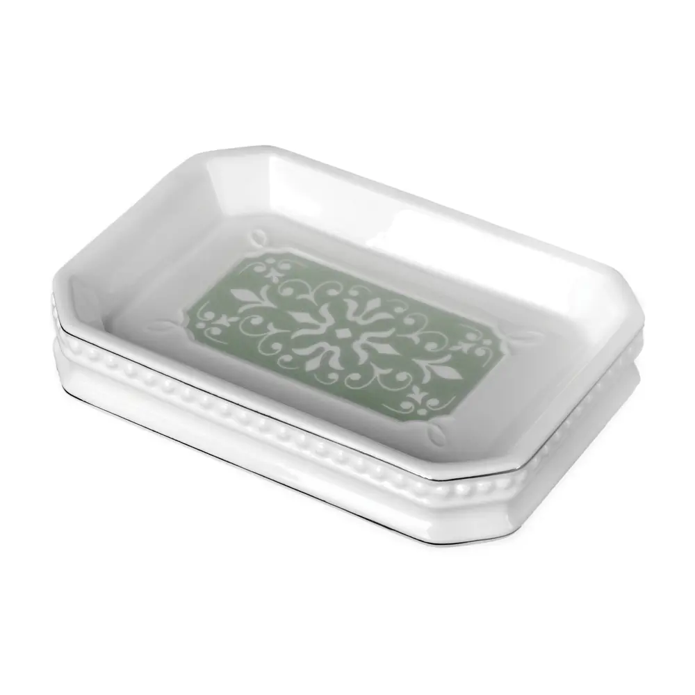 Мыльница Hermitage керамика цвет белый WESS STLM-2013953