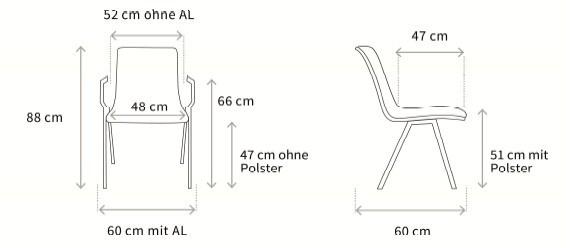 Wagner Стул для конференций из ткани с подлокотниками W20 sun-id-1417503 - Вид №1