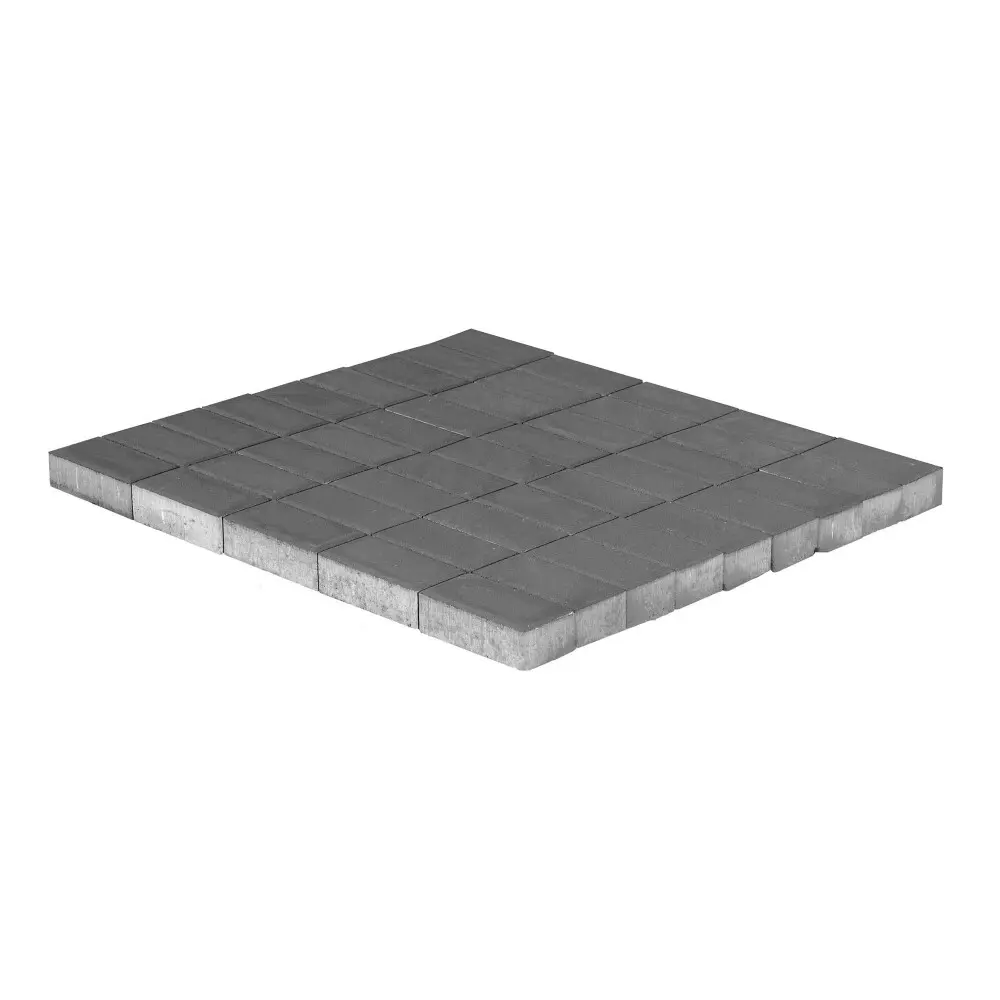 Плитка тротуарная BRAER прямоугольник 200x100x80 мм цвет серый толщина 80 мм STLM-2084461