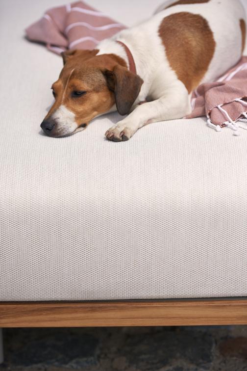 MNST258 Большая подставка для ног / подставка для отдыха кремень teak Manutti Flex - Вид №2