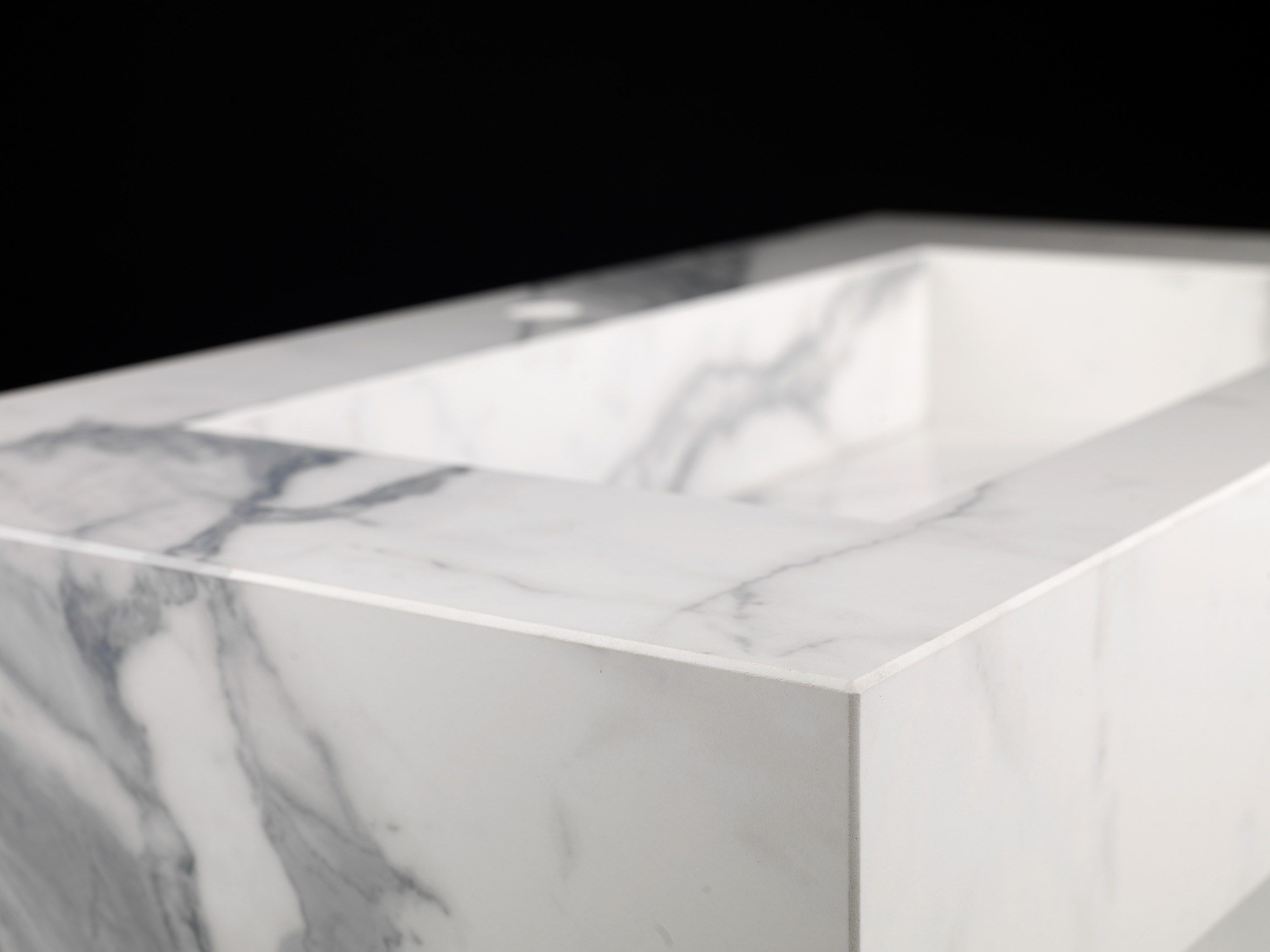 Прямоугольная двойная подвесная раковина из керамогранита Fiandre Aqua Maximum ARCH-00025767 - Вид №1