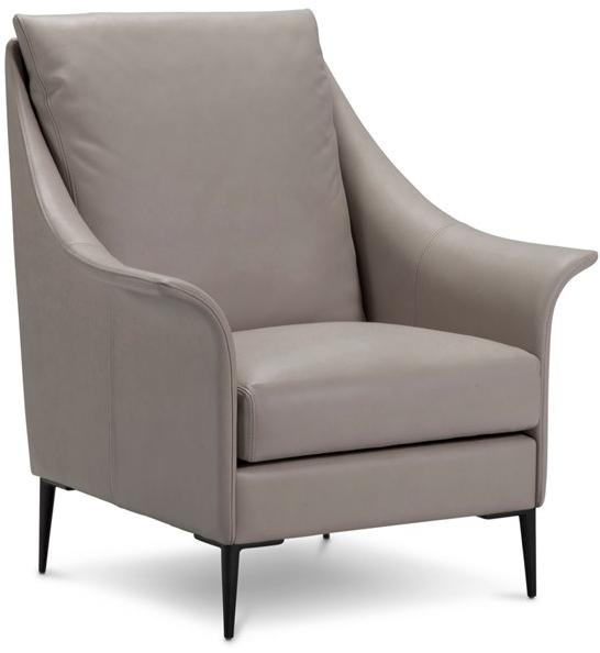 Duvivier Canapés Кожаное кресло в современном стиле со съемным чехлом с подлокотниками  Melcxd11  - Вид №1