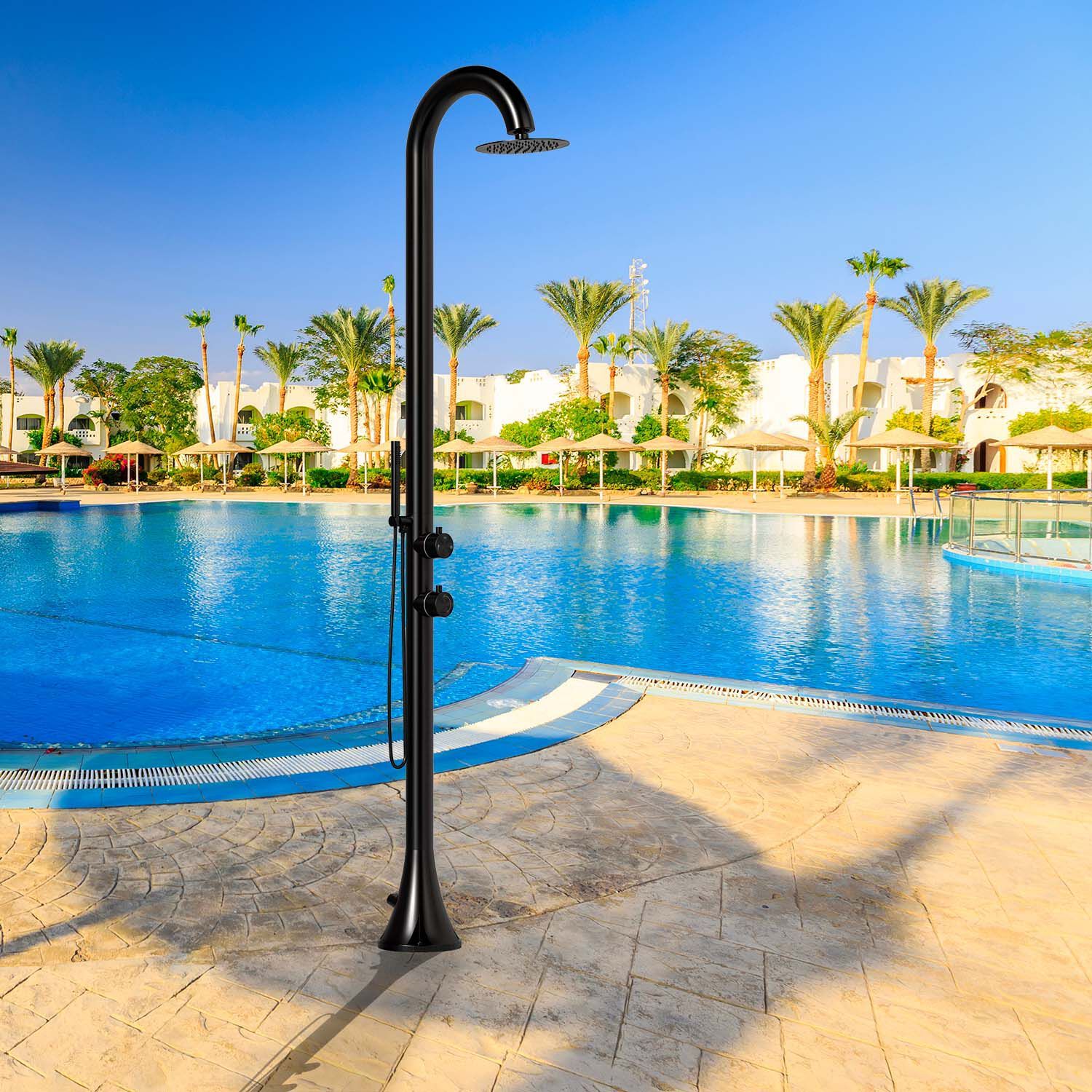 Открытый душ из нержавеющей стали с ручным душем SINED LUNA D ARCH-00091272 - Вид №15