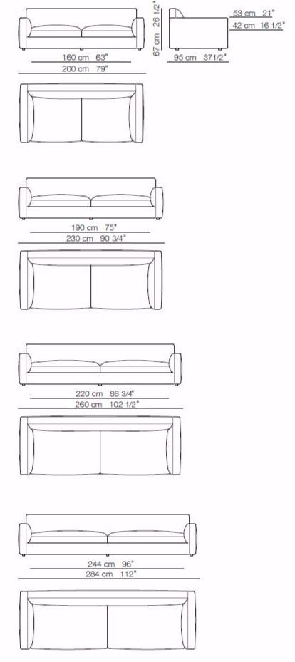 arflex Мягкий кожаный диван Rendez-vous sun-id-1425087 - Вид №4