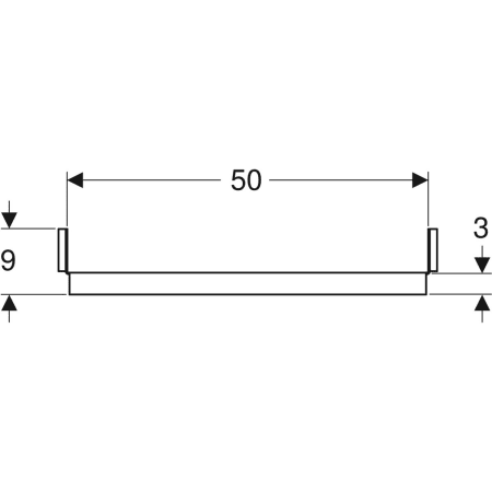 111.595.00.1 Траверса для монтажного элемента Geberit Duofix для короба для хранения в нише Geberit  - Вид №2