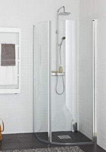 1450711 Душ Угол Оригинальный Круглый 70X80 Хром Прозрачное Стекло Hafa Прозрачный