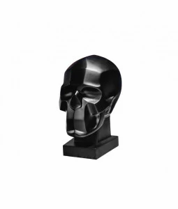 Статуэтка черная матовая "Череп" ICON DESIGNE  178163 Черный