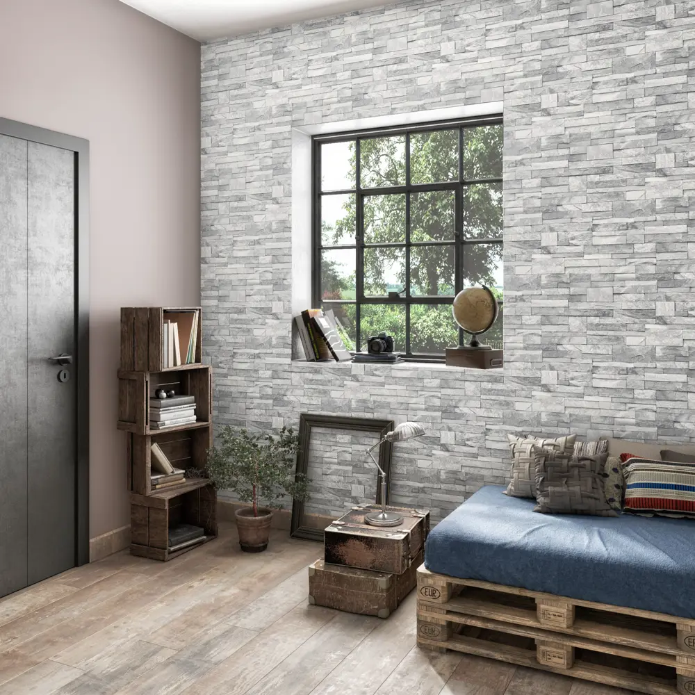 Обои флизелиновые Inspire Samy серые 0.53 м STLM-2196964 - Вид №5